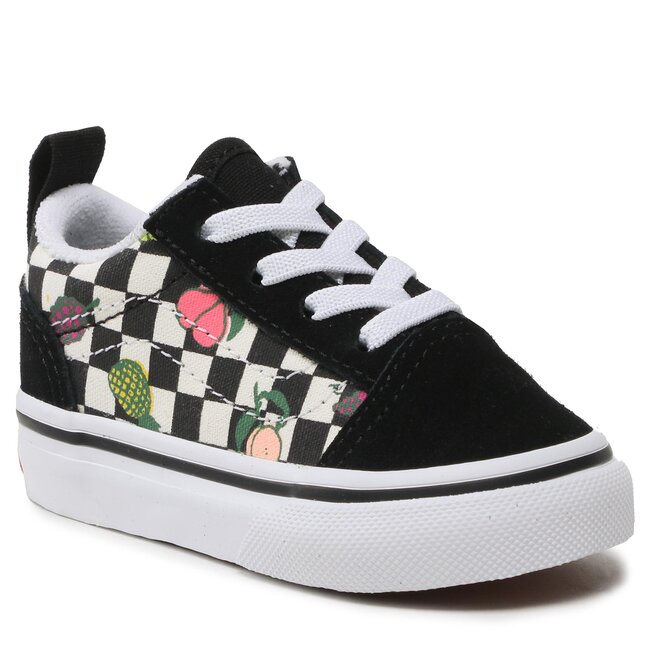 Vans Teniși Vans Old Skool Elastic Lace VN0005WUY281 Fruit Checkerboard Black