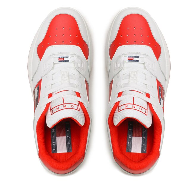 Tommy Jeans Сникърси Tommy Jeans Retro Basket Flatf EN0EN02086 Deep Crimson XNL