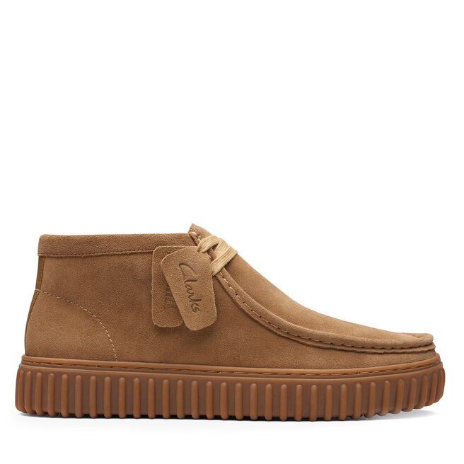 Trzewiki Clarks Torhill Hi - Brązowy