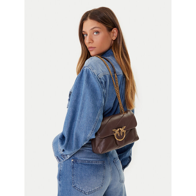 Torebka PINKO Love Puff Mini CL PE 25 PLTT 100039 A0F2 Brązowy -