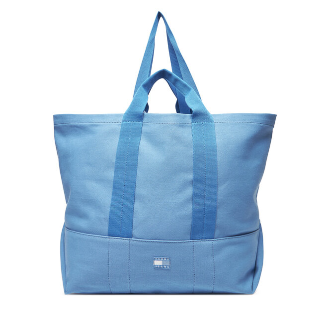 Torebka Tommy Jeans Tjw Tote Edition Canvas - Niebieski