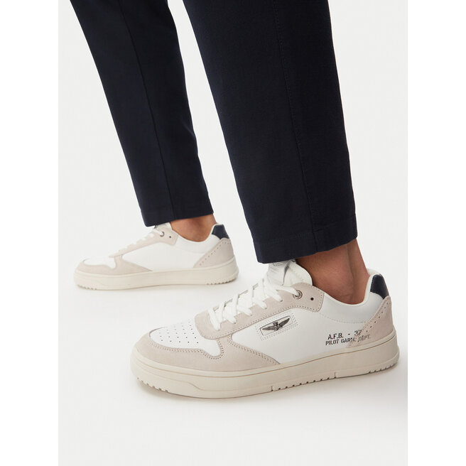 Sneakersy Aeronautica Militare 252SC0235UPL00244 Biały - męskie