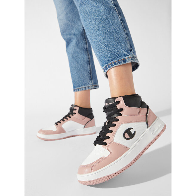 Champion Сникърси Champion Rebound 2.0 Mid S11471-CHA-PS013 Pink/Wht/Nbk