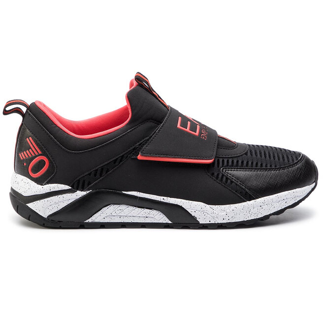 Sneakers EA7 Emporio Armani X8X035 XK062 A043 Black/Red | chaussures.fr