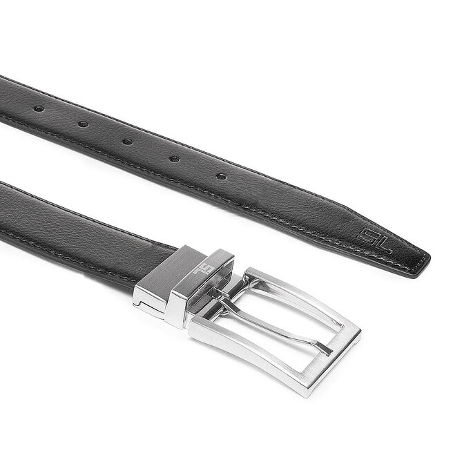 Semi Line Мъжки колан Semi Line P8231-0 Черен