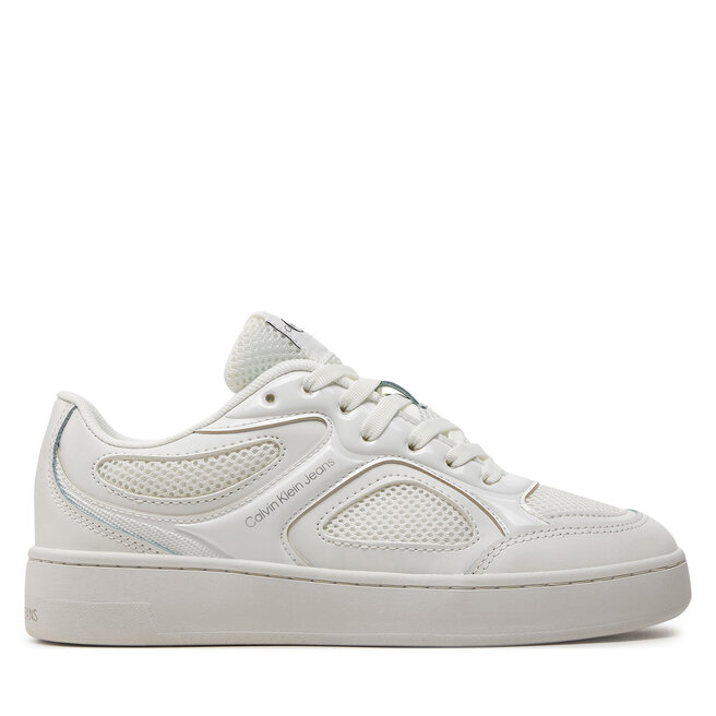 Sneakersy Calvin Klein Jeans Basket Cupsole Low Mix In Met - Biały