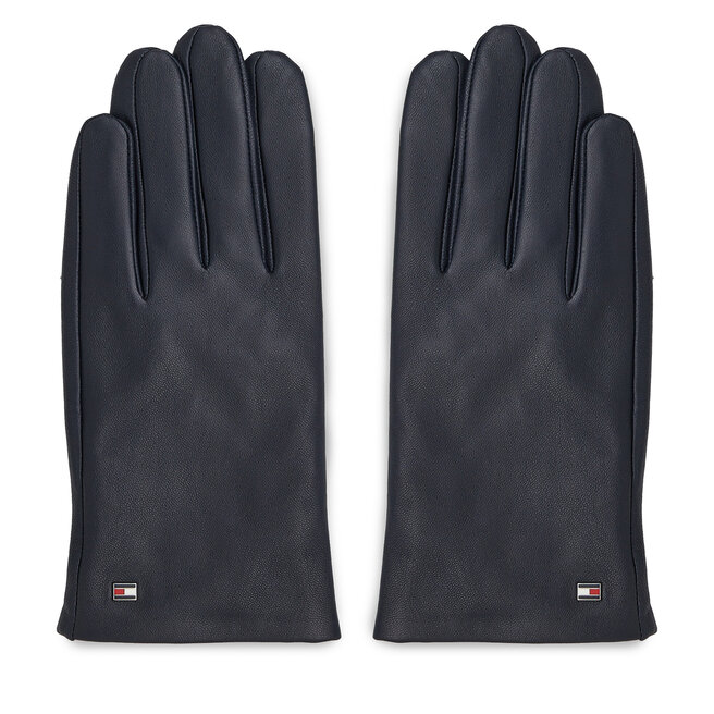 Herrenhandschuhe Tommy Hilfiger Essential Flag Leather Gloves AM0AM11482  Space Blue DW6