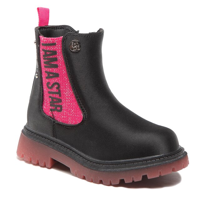 Stivali Shone 2020 003 Black Fuxia escarpe