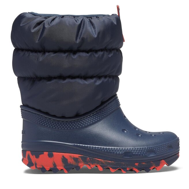 Śniegowce Crocs Crocs Classic Neo Puff Boot T - Granatowy