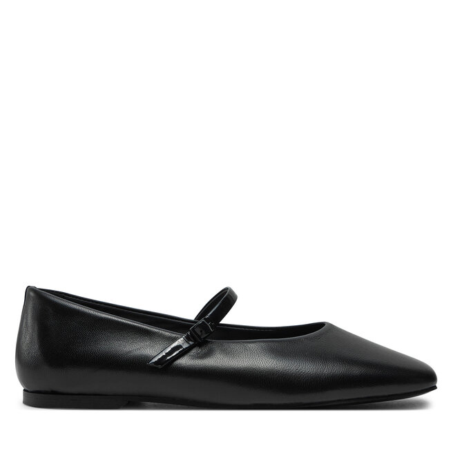 Baleriny Calvin Klein Mary Jane Ballerina - Lth - Czarny