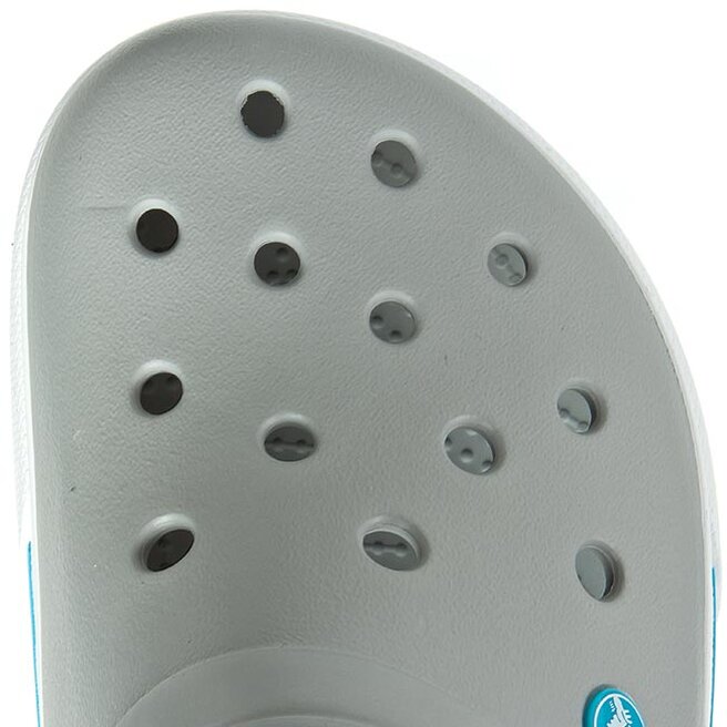 Crocs light grey electric clearance blue