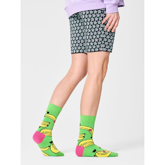 Κάλτσες Ψηλές Unisex Happy Socks BAN01-7000 Πράσινο