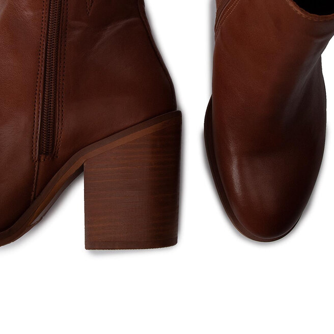 Tommy Hilfiger Mono Color Heeled Boot FW0FW04279 Ginger Bread