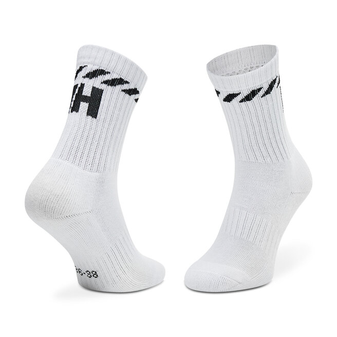 Helly Hansen 3 pares de calcetines altos unisex Helly Hansen Cotton Sport Sock 3Pk 67479 White 001