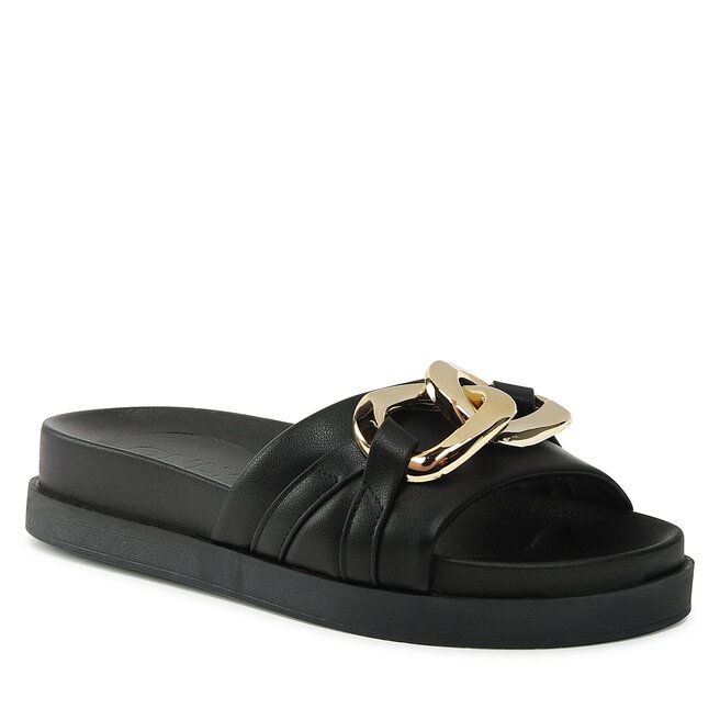 Șlapi ONLY Shoes Onlminnie-7 15288653 Black/W. Gold 15288653 imagine noua