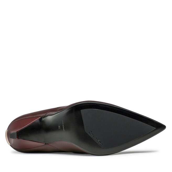 Calvin Klein Pantofi cu toc subțire Calvin Klein Geo Stiletto Pump 90 HW0HW01346 Decadent Chocolate GRV