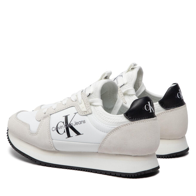 Calvin Klein Jeans Αθλητικά Calvin Klein Jeans Runner Sock Laceup Ny-Lth YW0YW00832 Bright White YAF