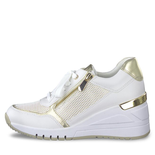 Marco Tozzi Сникърси Marco Tozzi 2-23743-20 White/Gold