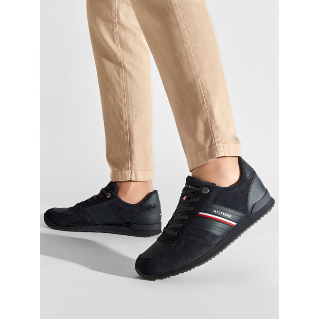 Tommy Hilfiger Sneakersy Tommy Hilfiger Iconic Suede Runner FM0FM03001 Desert Sky DW5