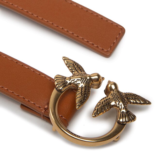 Pinko Дамски колан Pinko Love Berry Simply H2 Belt AI 22-23 PLT01 1H212P Y5H7 Cuoio L58Q