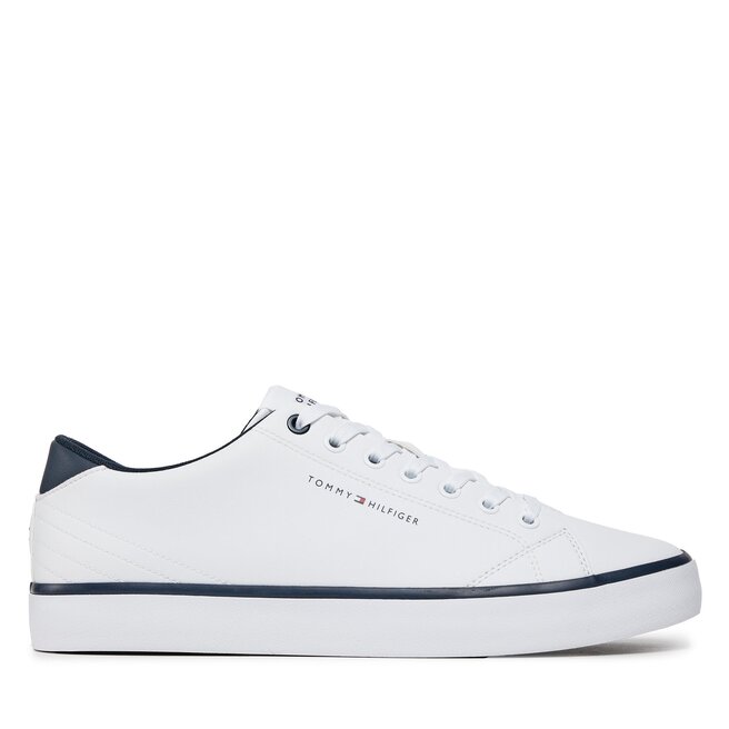Sneakersy Tommy Hilfiger Th Hi Vulc Core Low Leather - Biały