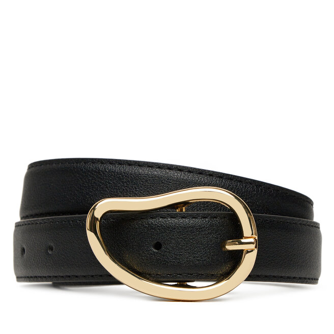 Pasek Damski Pieces Pcsigne Jeans Belt - Czarny