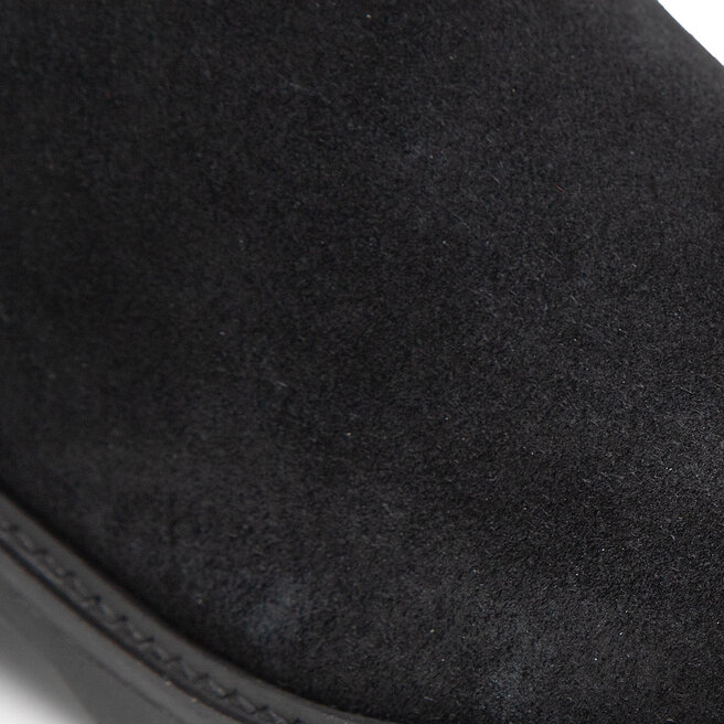 Tommy Hilfiger Μποτάκια με λάστιχο Tommy Hilfiger Th Suede Flat Boot FW0FW06750 Black BDS