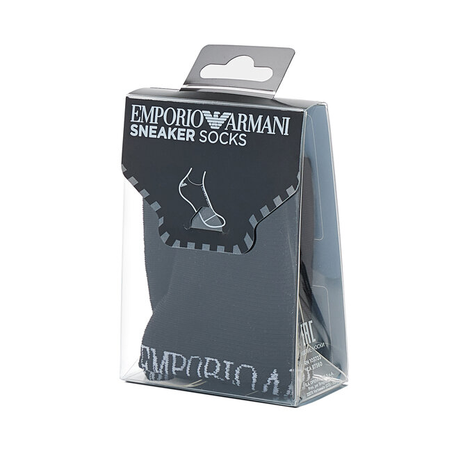 Emporio Armani Calcetines cortos para hombre Emporio Armani 300308 2F426 00020 Black