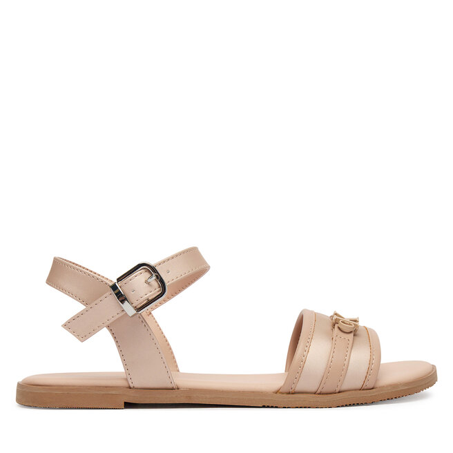 Sandały Calvin Klein Velcro Sandal V3A2-83248-1906 D Beżowy - dziewczęce