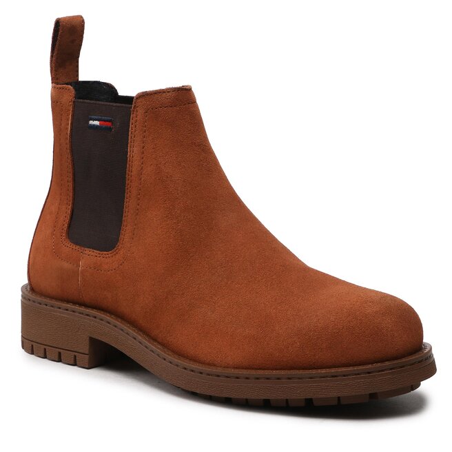 Μποτάκια με λάστιχο Tommy Jeans Classic Tommy Jeans Chelsea Boot EM0EM01056 Vintage Brass GRL