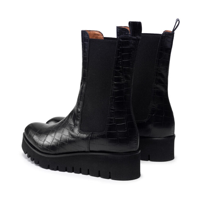 Solo Femme Bokacsizma Solo Femme 38809-12-L45/000-13-00 Fekete