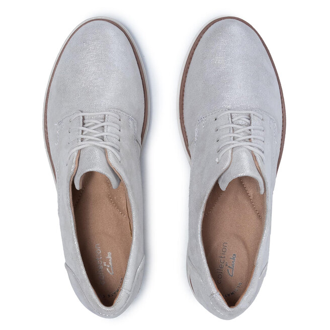 Clarks Polobotky Clarks Sharon Noel 261574654 Silver Metallic