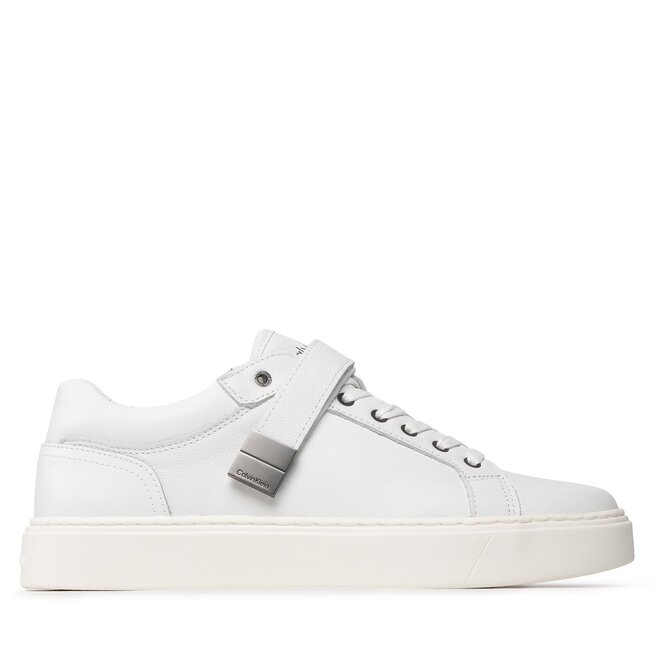Calvin Klein Сникърси Calvin Klein Low Top Lace Up W/Plaque HM0HM00919 Bright White YBR