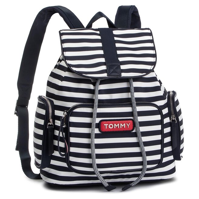 Tommy hilfiger backpack striped clearance