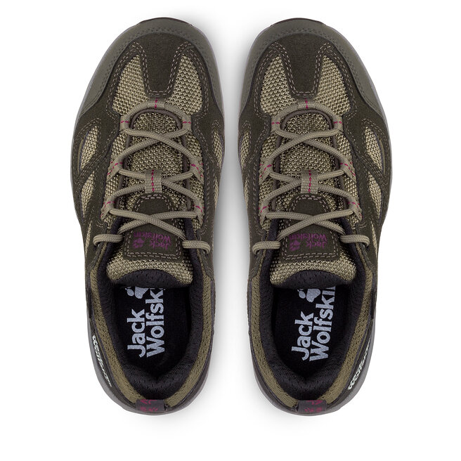 Jack Wolfskin Trekkings Jack Wolfskin Vojo 3 Texapore Low W 4042451 Khaki / Burgundy