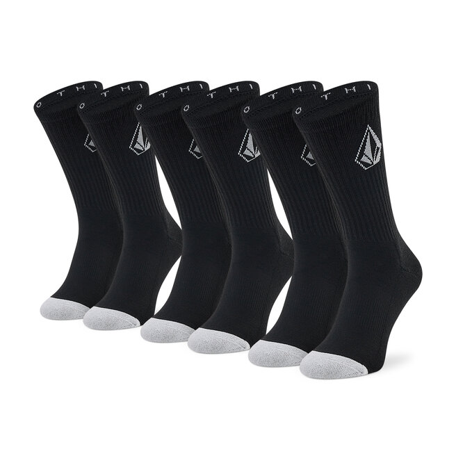 Lot de 3 paires de chaussettes hautes homme Volcom Full Stone Sock D6302004  Black
