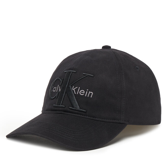 Czapka z daszkiem Calvin Klein Large Monologo LV04D5039G Czarny -