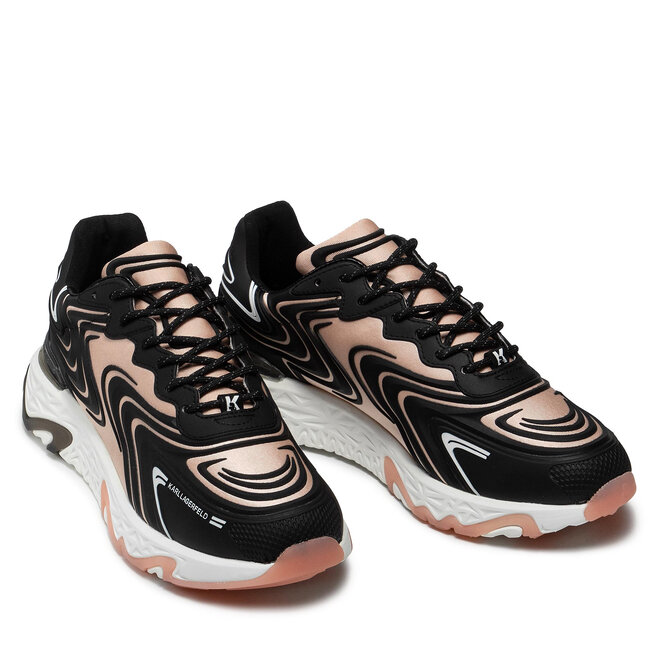 KARL LAGERFELD Sneakers KARL LAGERFELD KL62414 Black Synth Text W/Pink