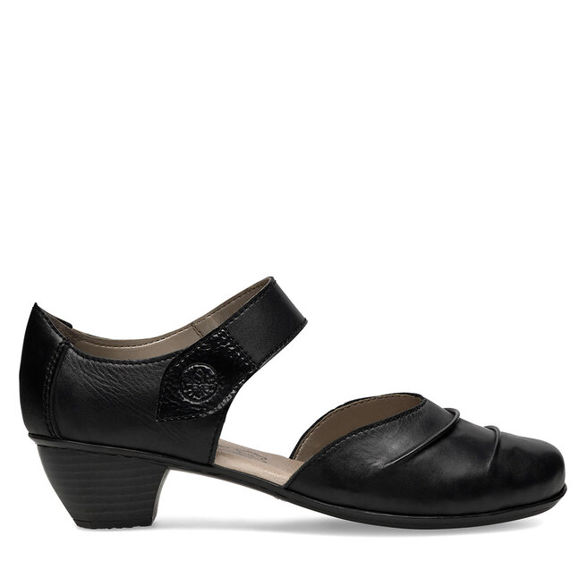 Półbuty Rieker 41792-00 Czarny - kobiece