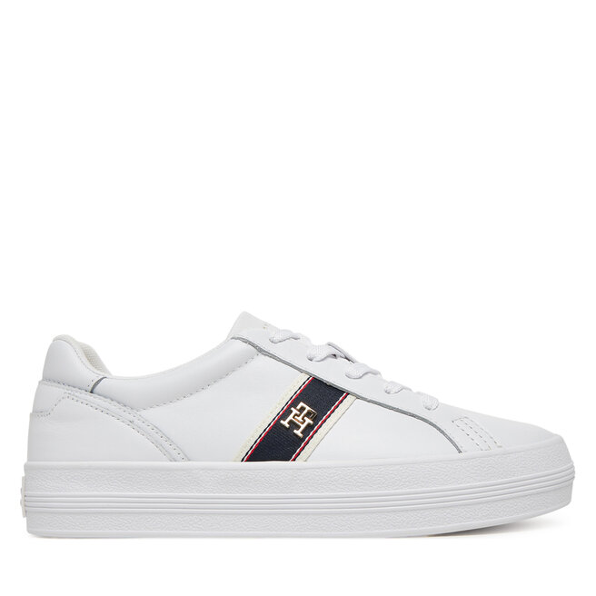 Sneakersy Tommy Hilfiger Vulc Webbing Sneaker - Biały