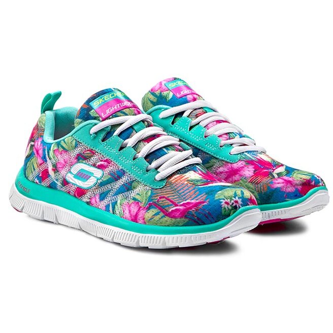 Floral skechers memory foam top