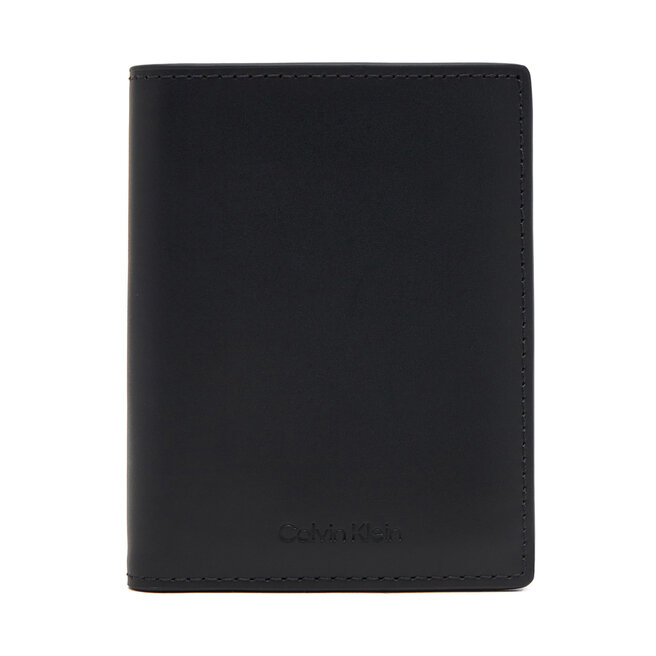 Portfel męski Calvin Klein Ck Premium Bifold 7Cc W/Coin - Czarny