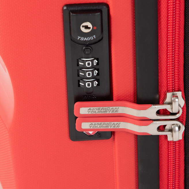 Valises American Tourister Bon Air - Set De 3 (S 55 Cm, M 66 Cm, L 75 Cm) - Rouge, Légères, Roues 360°, Serrure TSA - 10