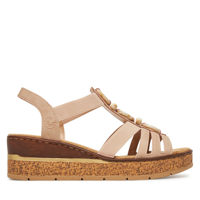 Sandały Rieker CEO-63778-31 Beżowy - kobiece