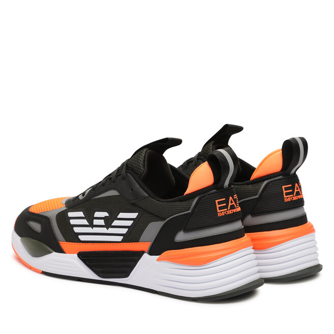 EA7 Emporio Armani Sportcipő EA7 Emporio Armani X8X070 XK165 S918 Blk+Duff.Bag+Oran.Fl
