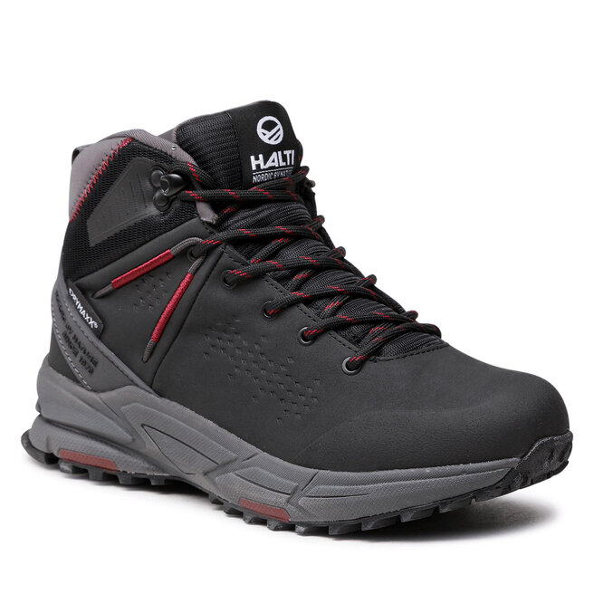 Halti Trekingová obuv Halti Hakon Mid Dx W Trekking Shoe 054-2727 Black/Bordeaux P9969