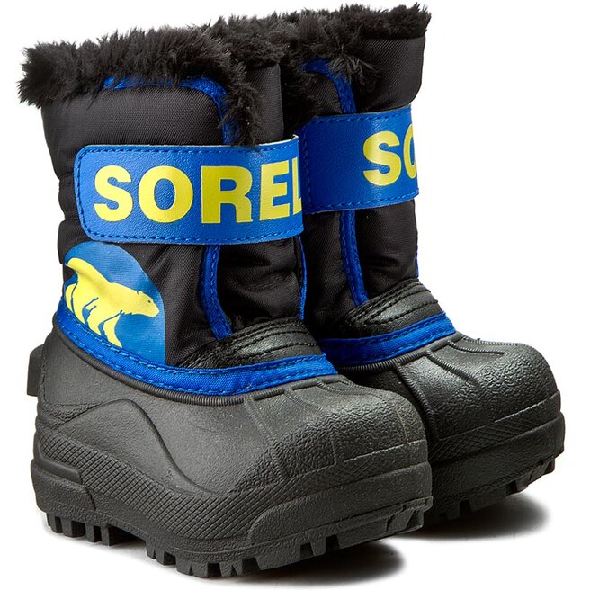 Sorel Sniego batai Sorel Toddler Snow Commander NV 1877 Black/Super Blue 011
