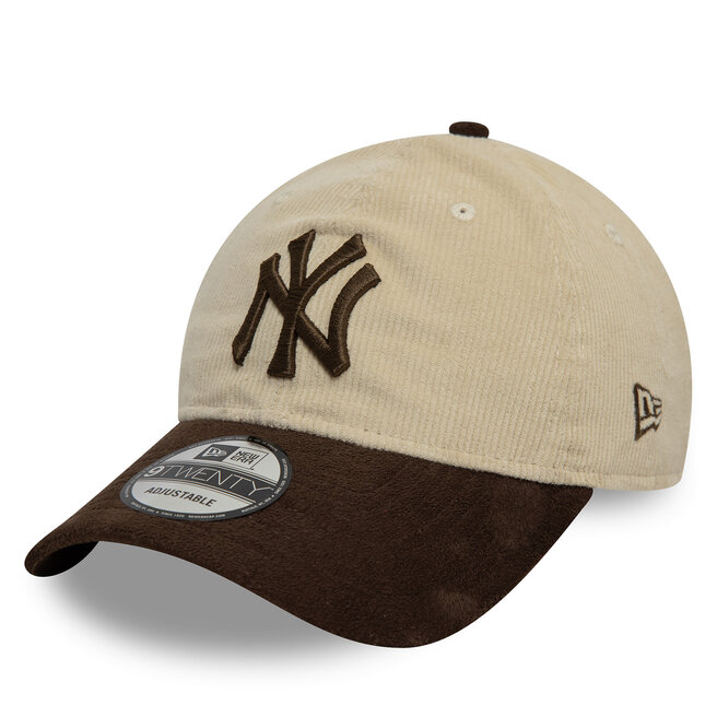 Czapka z daszkiem New Era New York Yankees Mlb Premium Cord 9Twenty - Beżowy