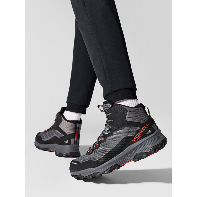 Merrell Bakancs Merrell Spee Strike Mid Wp J066877 Grey/Black