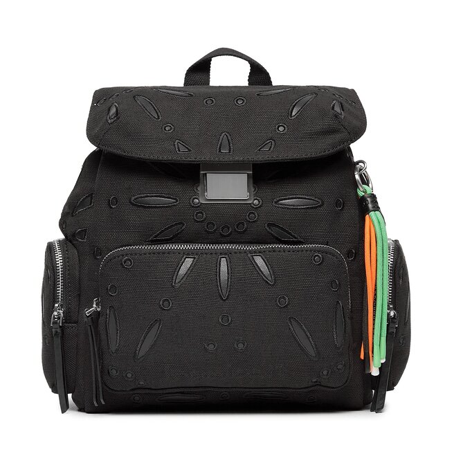 Borsa Nera Desigual Zaino Donna Firmato Bols_Dejavu Phuket Mini, Accessori In Poliuretano Donna, Nero, Taglia Unica Borse Donna Firmate In Saldo Shopping Bag Donna